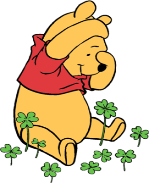 winnie the pooh with shamrocks
